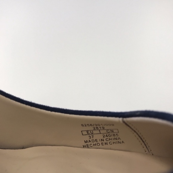 Zara Royal blue pointy toe, metallic heel size 37 - Picture 6 of 6